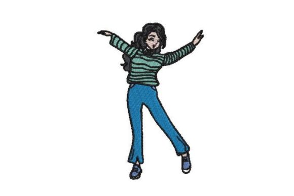 Anime Girl Dancing: A Seasonal Embroidery Review