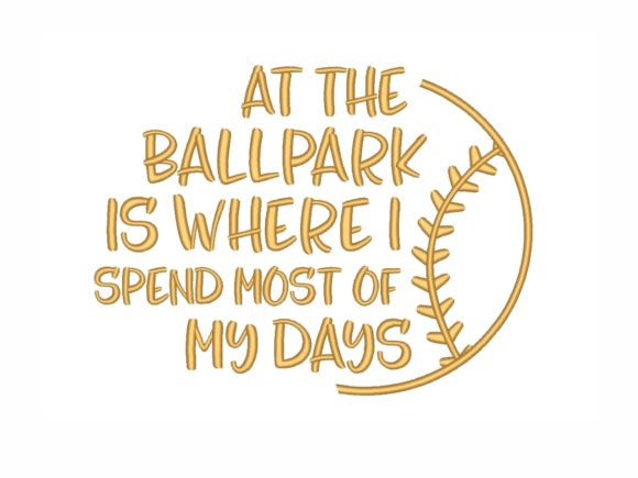 Ballpark Embroidery Design Review for Merch