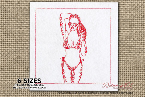 Review: Woman in Bikini Playing with Hair