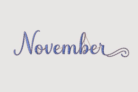 Reviewing November Lettering with Border