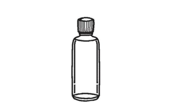 Reviewing the Essential Oil Bottle Embroidery Design